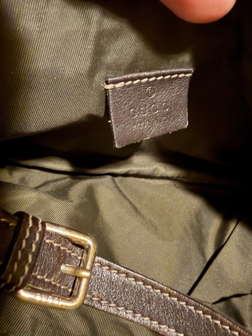 AUTHENTIC Gucci GG Canvas Pochette w/ Interlocking G Charm - Vintage Y2K - Picture 4 of 5